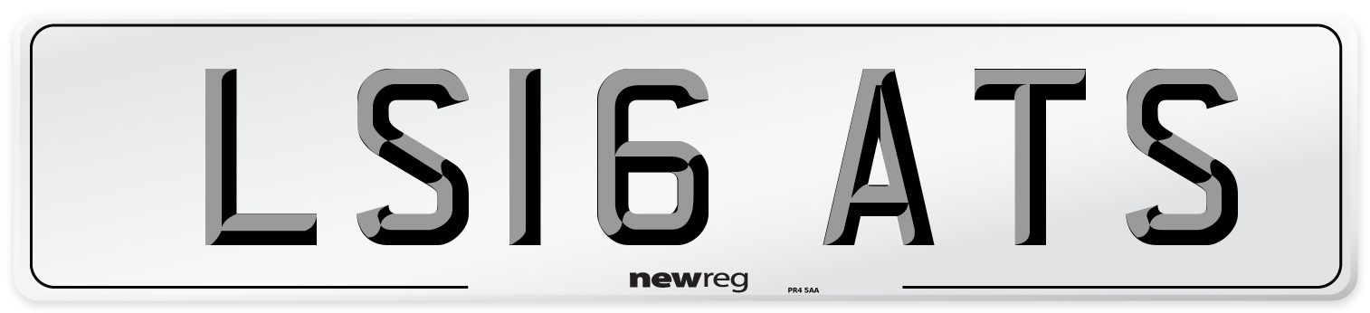 LS16 ATS Number Plate from New Reg